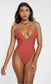 So So Swim Original Cut Swimsuit" in Tangerine (Size M)