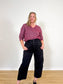 KOTN Sustainable Alpaca & Merino Wool Sweater in Burgundy (Size S/M)