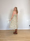 Wilfred "Genoa Linen Midi Dress in Sage Green Floral" (Size XL)