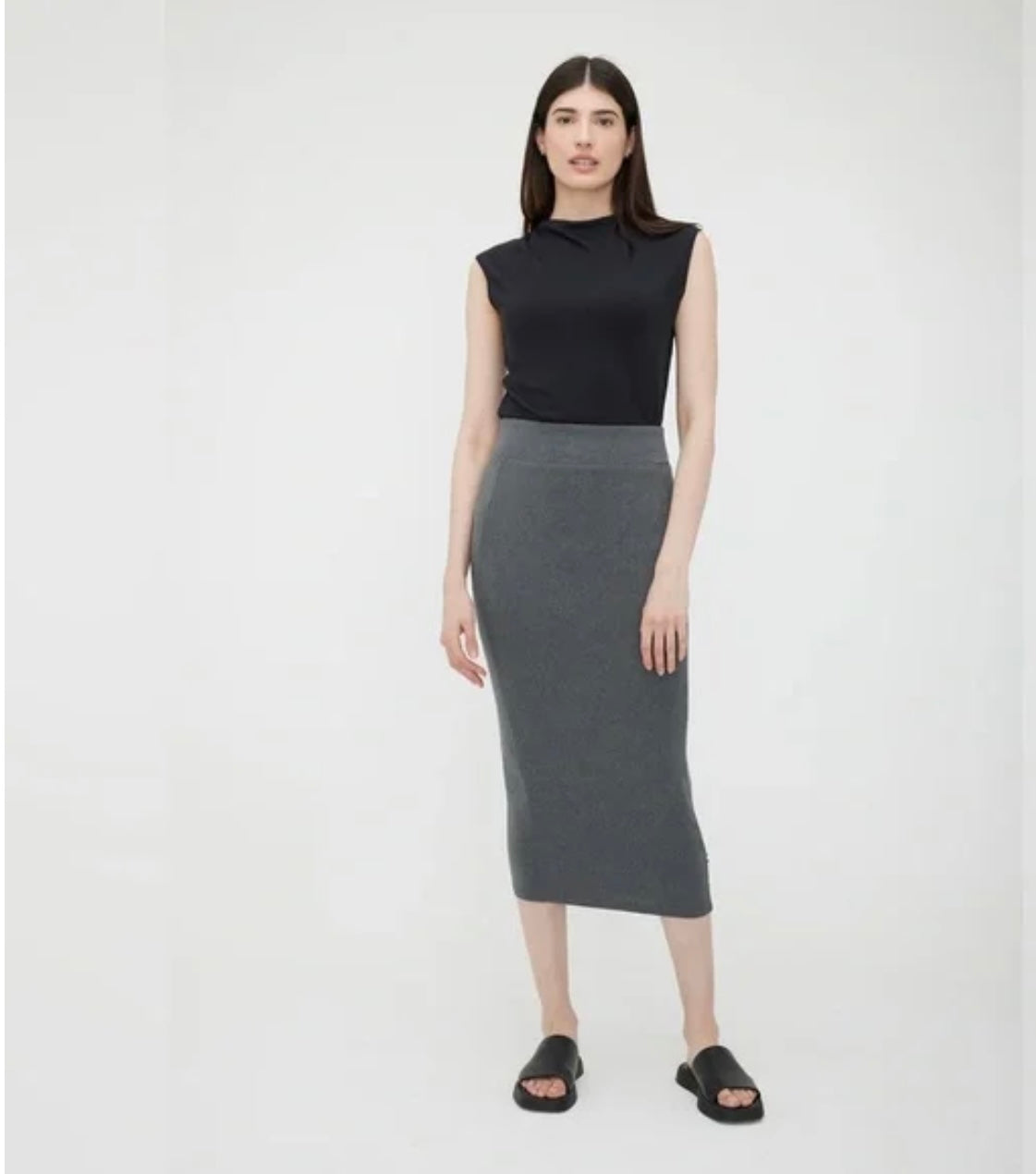 Kit & Ace "Happy Skirt in Black" (Size S)