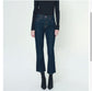 NOEND Denim "Farrah Cropped Flare Jeans in Dark Wash" NWT (Size 25)