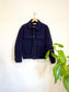 Zara Navy Flannel Oversized Shacket (Size S/M)
