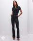 Good American "Fit for Success Bootcut Jumpsuit in Black" (Size S)