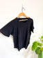 Madewell Black T-Shirt (Size L)