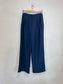 Oak + Fort Wide Leg Trousers in Navy (Size S)