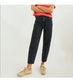 Denim Forum "The Gia High Rise Carrot Jeans in Black Denim" (Size 24)