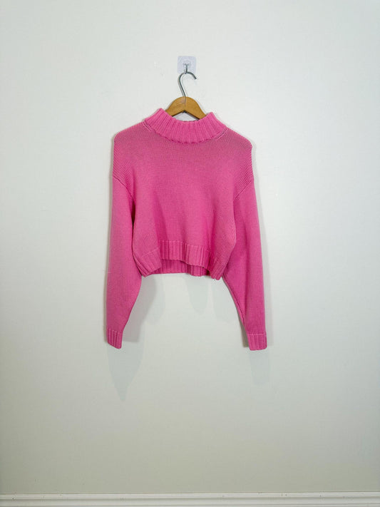 Wilfred "Harper Merino Wool Sweater in Hot Pink" (Size S/M)