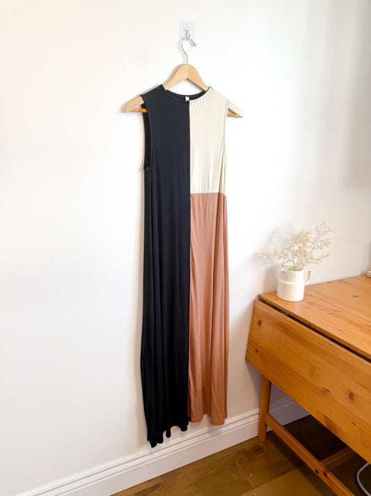 Rachel Pally Designer "Jessie Colorblock Jersey Flowing Maxi Dress" (Size S-L)
