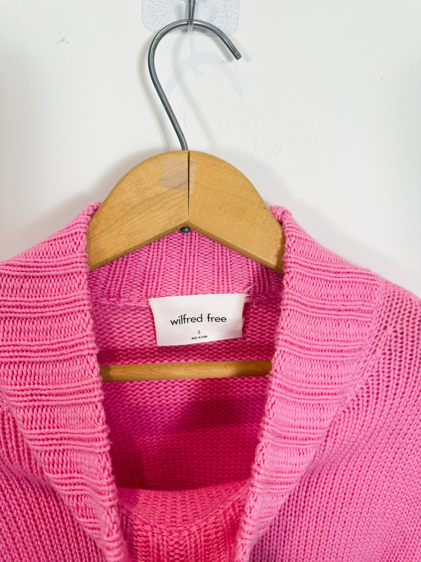 Wilfred "Harper Merino Wool Sweater in Hot Pink" (Size S/M)