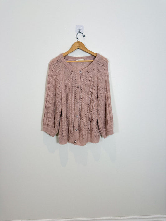 SISSY BOY Alpaca & Wool Dainty Cardigan in Maeve (Size L)