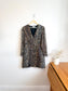 RIXO "Golden Silk Mini Dress in Leopard Print" (Size XL)