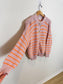 dRA Los Angeles Striped Cotton Amara Cardigan in Maeve/Orange (Size L)