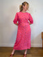 Nobody's Child "Ditsy Floral Pink Felicia Midi Dress" NWT (Size 16)