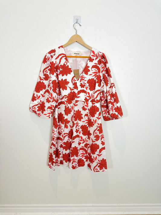 Boden "Marla Linen Blend Short Dress" NWT (Size 12)