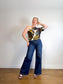 PISTOLA "Lana High-Rise Wide-Leg Jeans in Dark Wash" (Size 30)