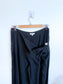 VETTA Sustainable Wide Leg Cropped Trousers in Black (Size 12)