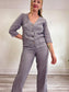 Zara Linen Jumpsuit in Grey (Size S/M)