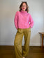 Wilfred Cashmere Turtleneck Sweater in Bubblegum Pink (Size L)