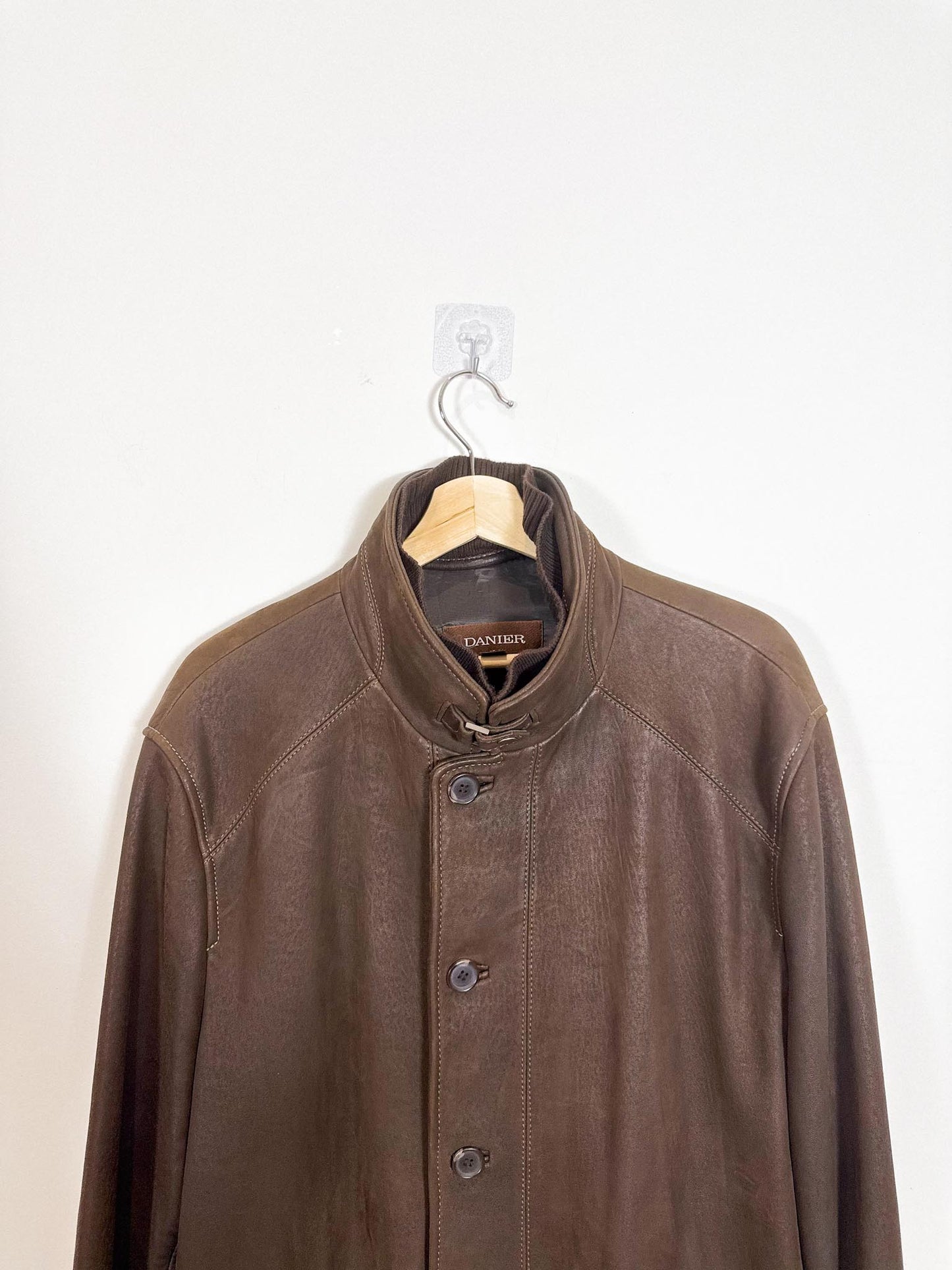 Vintage Danier Leather Coat in Brown (Size L)