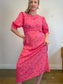 Nobody's Child "Ditsy Floral Pink Felicia Midi Dress" NWT (Size 16)