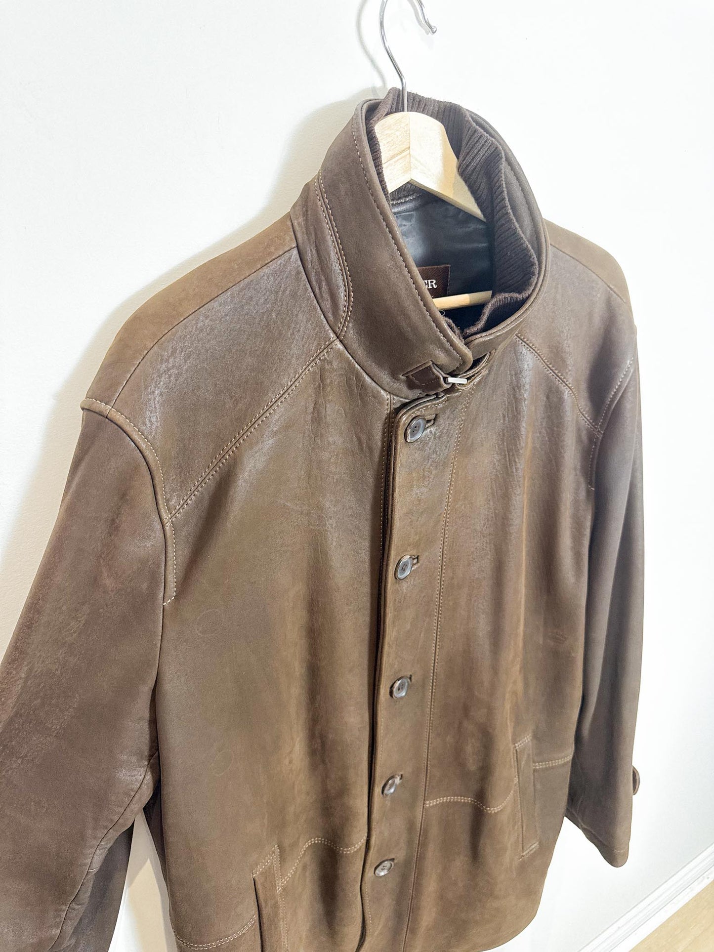 Vintage Danier Leather Coat in Brown (Size L)