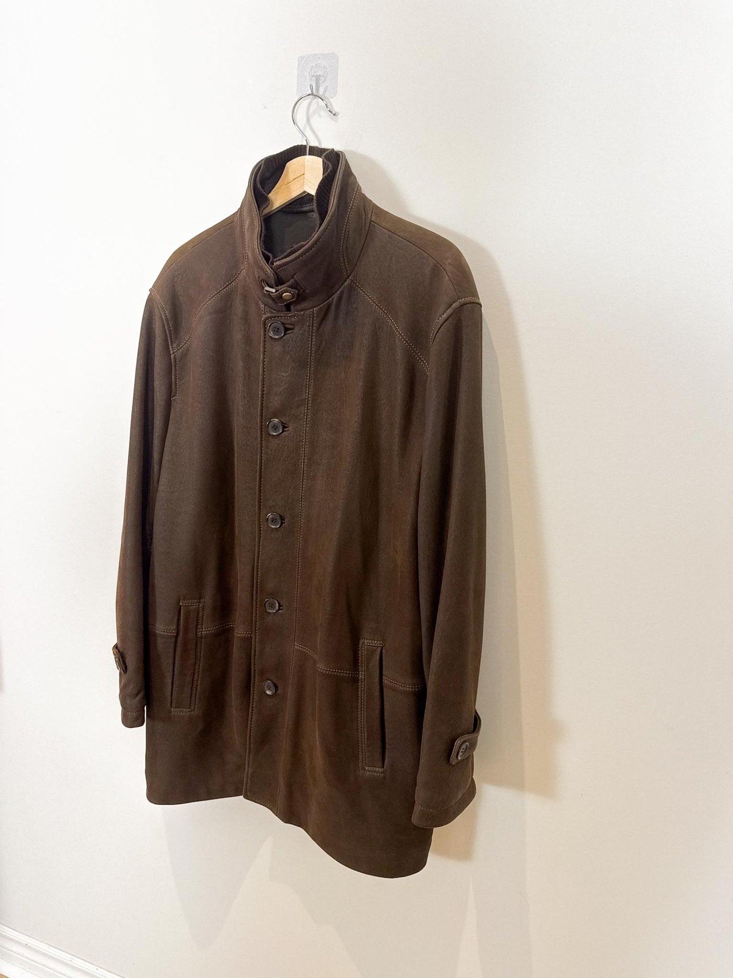 Vintage Danier Leather Coat in Brown (Size L)