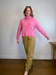 Wilfred Cashmere Turtleneck Sweater in Bubblegum Pink (Size L)