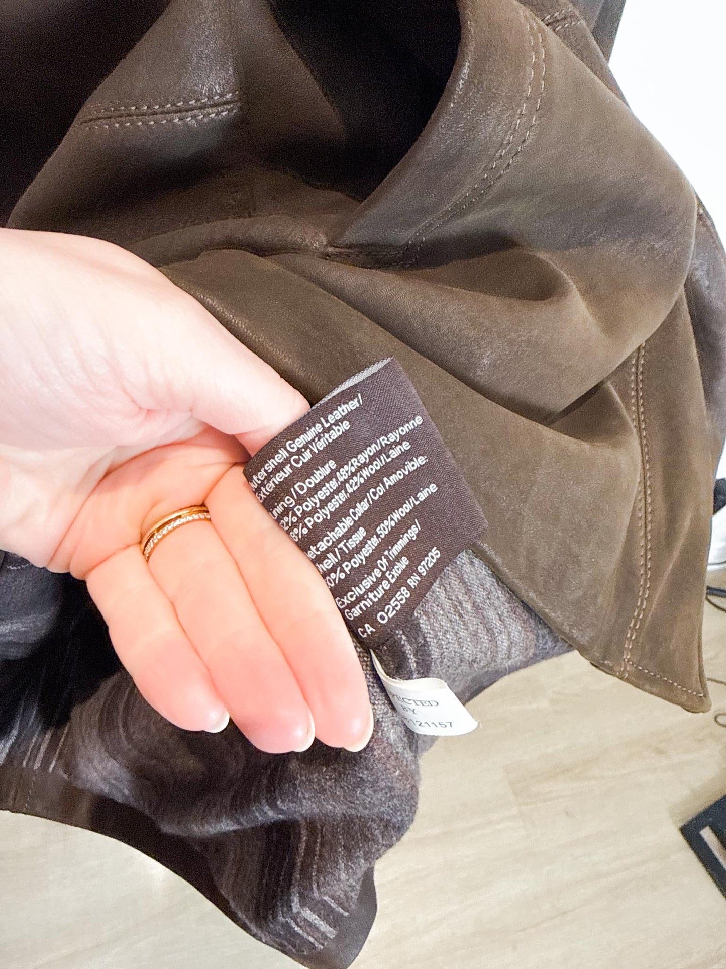 Vintage Danier Leather Coat in Brown (Size L)