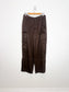 Part Two "Crine Satin Cargo Trouser in Brown" (Size S)
