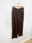 Part Two "Crine Satin Cargo Trouser in Brown" (Size S)