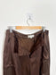 Part Two "Crine Satin Cargo Trouser in Brown" (Size S)
