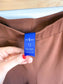 Kit & Ace Pull On Wide Leg Trousers in Brown (Size 12)