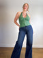 Abercrombie & Fitch "Button-Front Halter Top in Green" NWT (Size M)