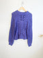 YAS Purple Chunky Knit Alpaca Sweater NWT (Size L)