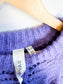 YAS Purple Chunky Knit Alpaca Sweater NWT (Size L)