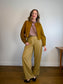Lululemon High Rise Wide Leg Trousers in Golden Beige (Size 10)