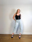 Levi’s Denim Corset Top in Black (Size L)