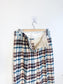 Wilfred Plaid Trousers in White/Brown/Blue (Size 10)