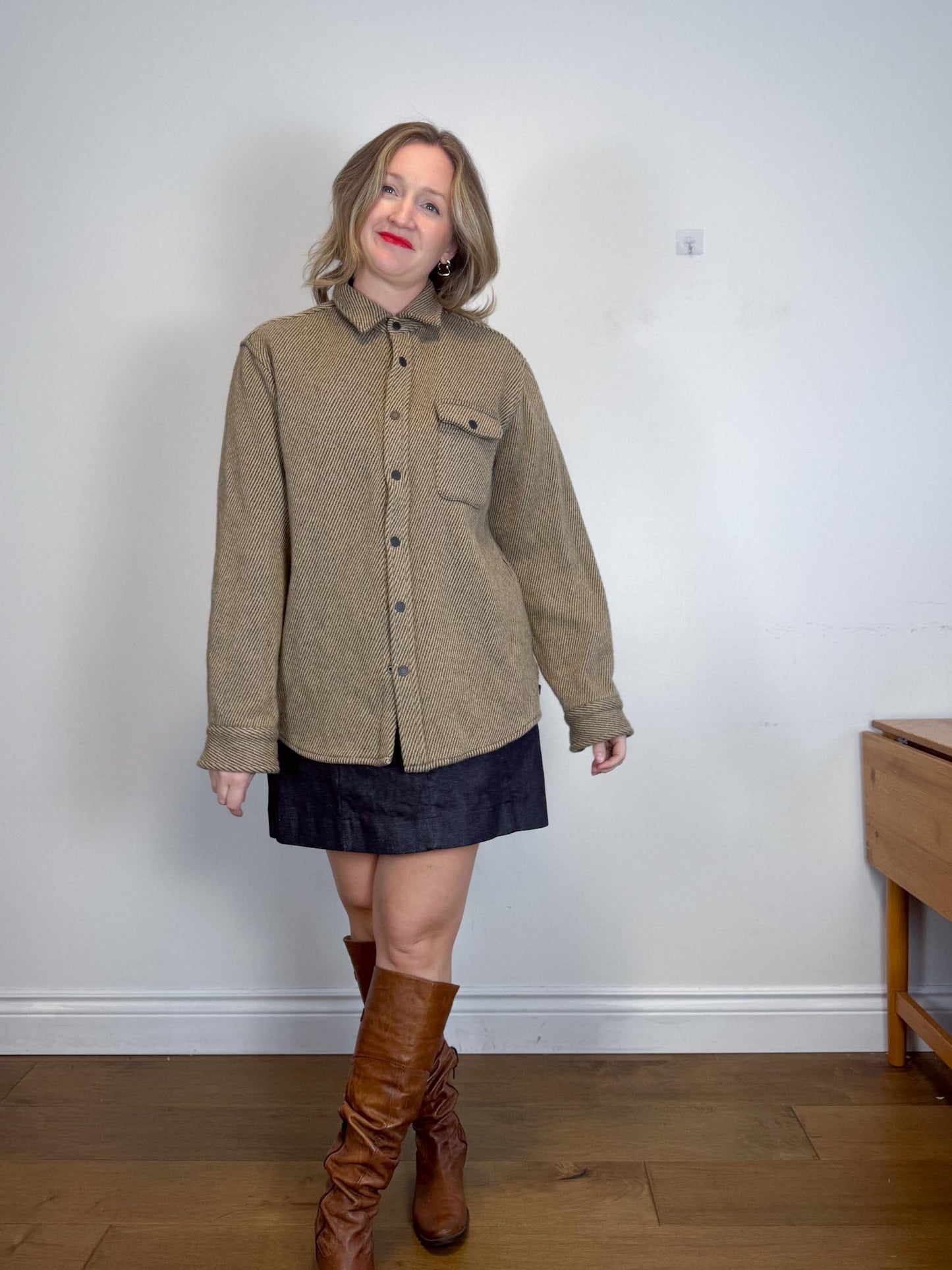 ANIAN Canadian Brand Slow Fashion Wool Shacket (Size XXL)