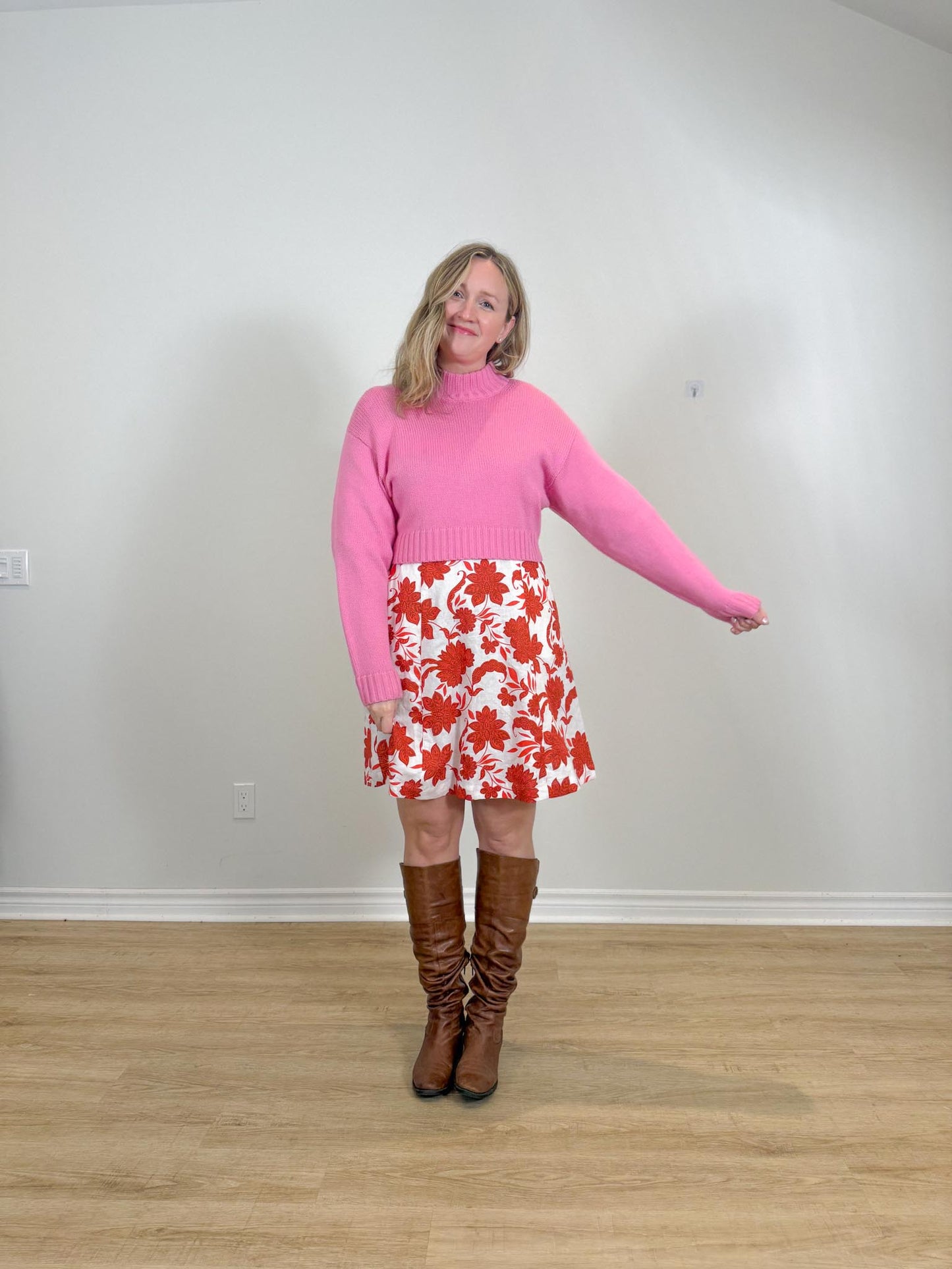 Wilfred "Harper Merino Wool Sweater in Hot Pink" (Size S/M)
