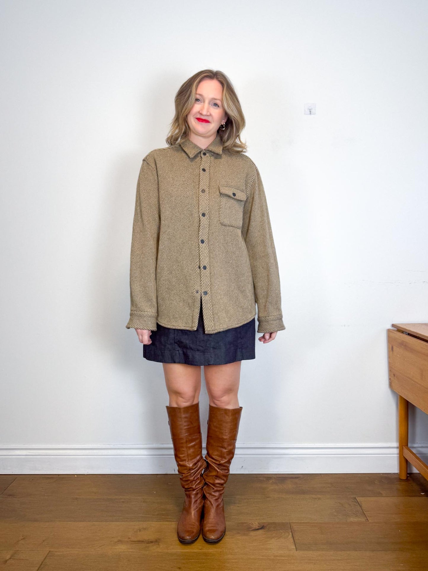 ANIAN Canadian Brand Slow Fashion Wool Shacket (Size XXL)