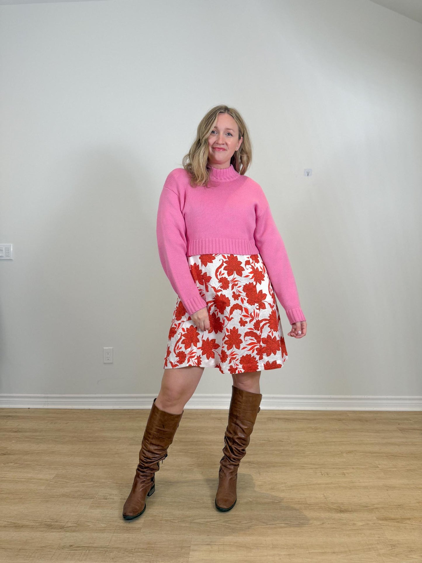 Wilfred "Harper Merino Wool Sweater in Hot Pink" (Size S/M)