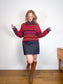 Vintage Alpaca Wool Knit Turtleneck Sweater (Size L)