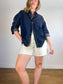 Denim Forum Dark Wash Denim Shirt (Size S/M)