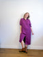 FRNCH Paris Shirt Dress in Aubergine Purple (Size S-L)