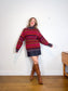 Vintage Alpaca Wool Knit Turtleneck Sweater (Size L)