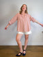 For Love & Lemons "Georgia Gingham Button Down" (Size L/XL)