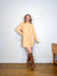 Vintage Cashmere Sweater Dress in Sandy Beige (Size M/L)