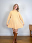 Vintage Cashmere Sweater Dress in Sandy Beige (Size M/L)