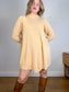 Vintage Cashmere Sweater Dress in Sandy Beige (Size M/L)